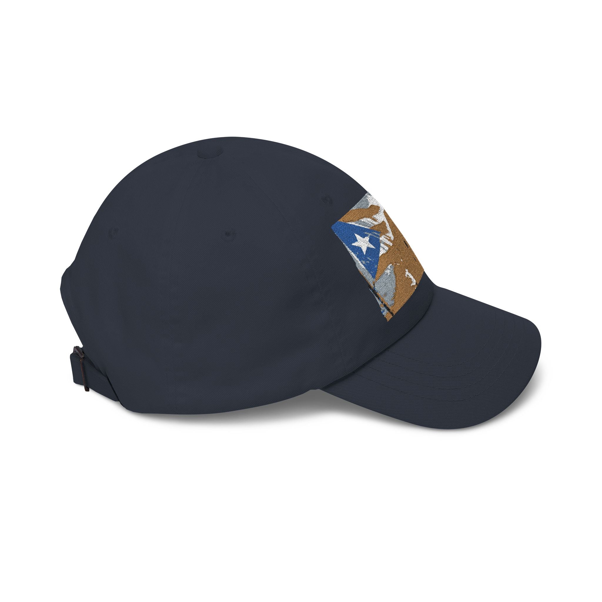 Puerto Rican Flag Surf Shack Dad Cap | Retro Beach Illustration Dad Cap
