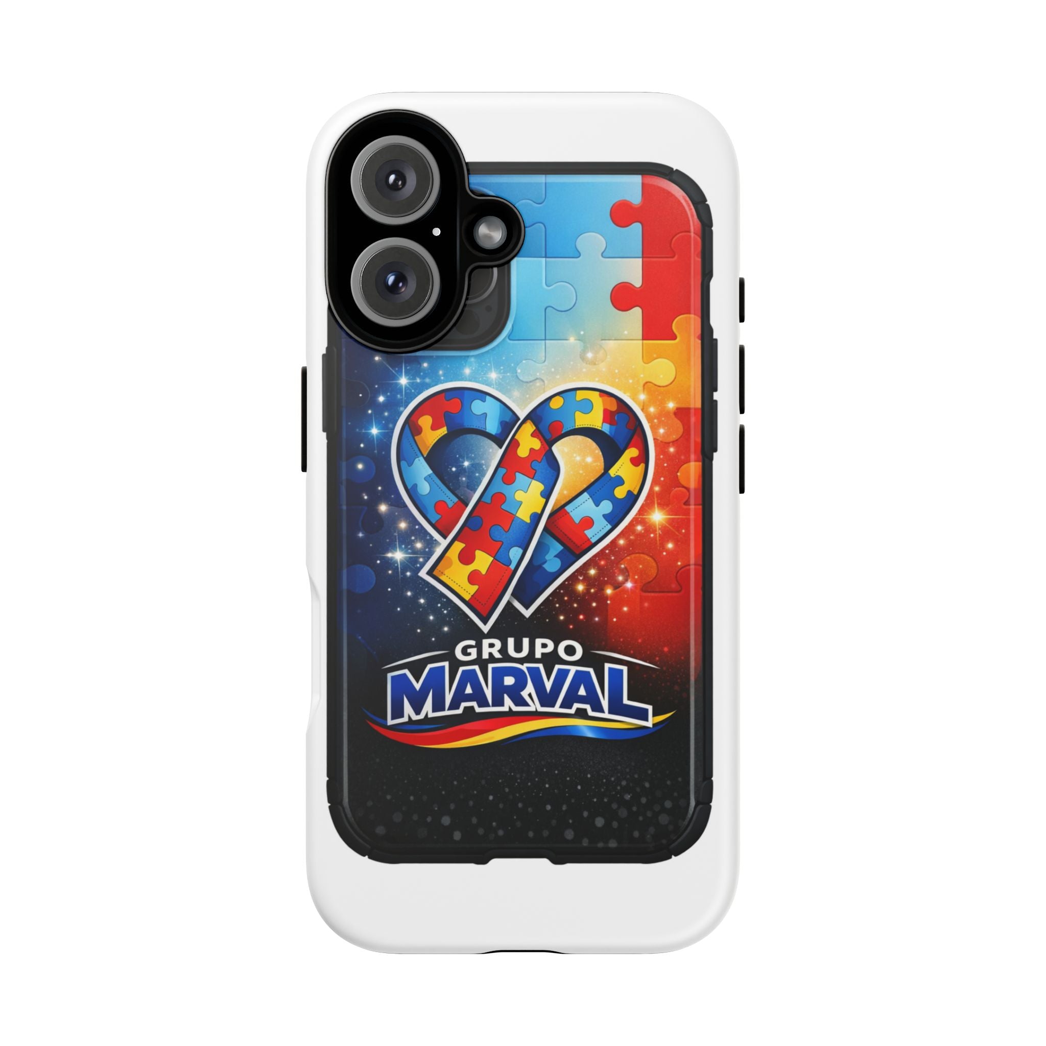 Tough Cases — Colorful Puzzle Heart Tough Phone Case (Grupo Marval)