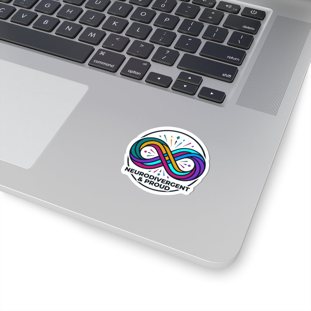 Neurodivergent & Proud Kiss-Cut Stickers | Autistic Pride, Sensory-Friendly