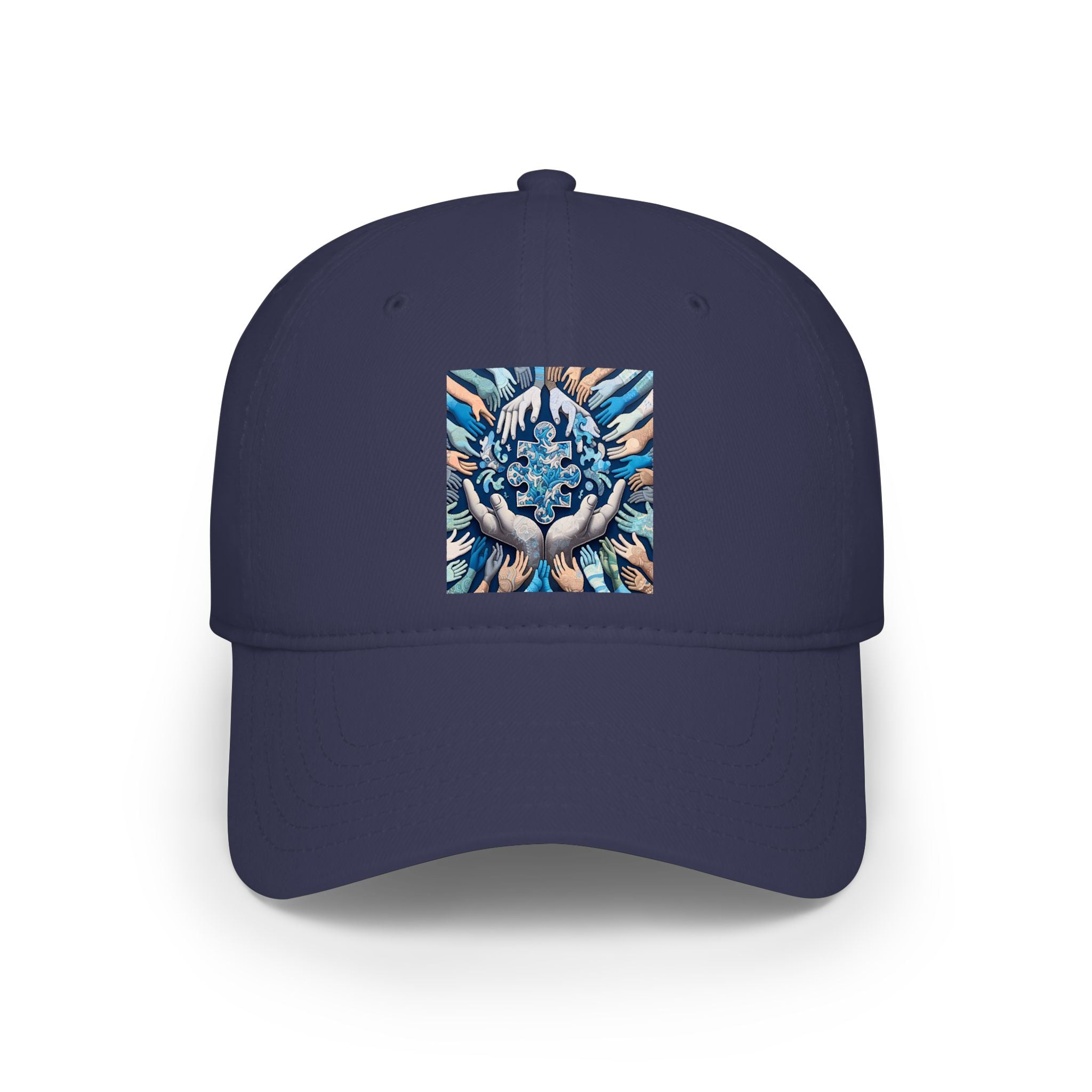 Helping Hands Mandala Baseball Cap — Community & Kindness Embroidered Hat