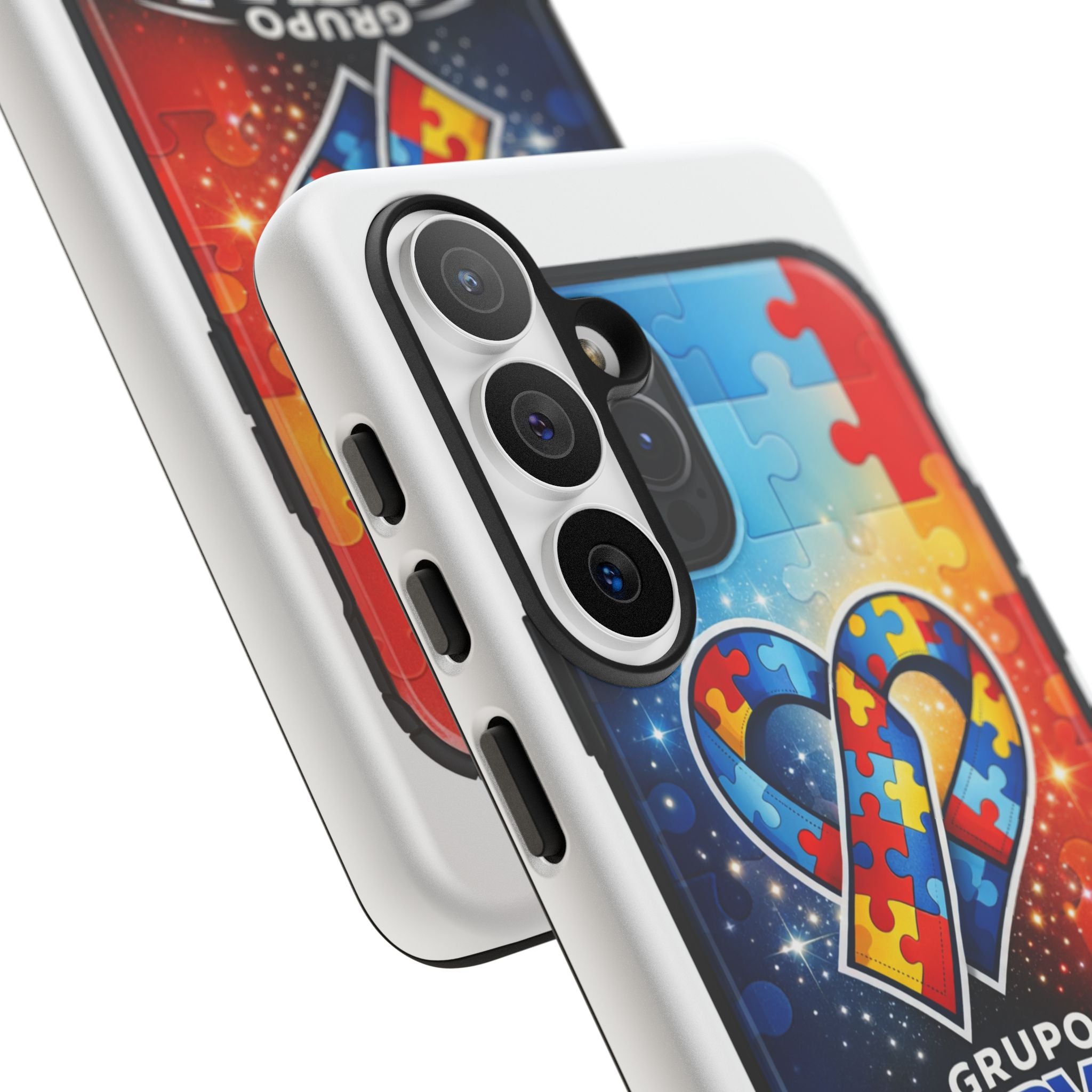 Tough Cases — Colorful Puzzle Heart Tough Phone Case (Grupo Marval)