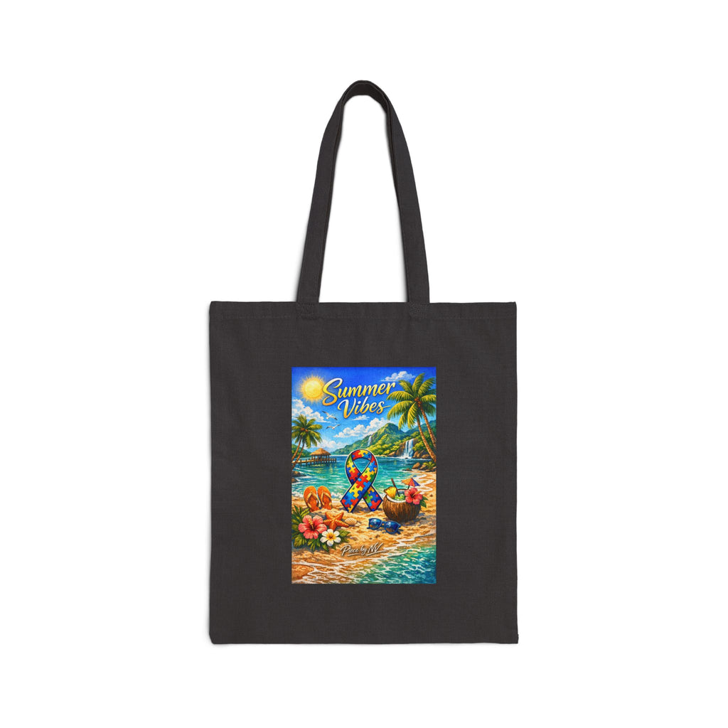 Summer Vibes Beach Scene Tote