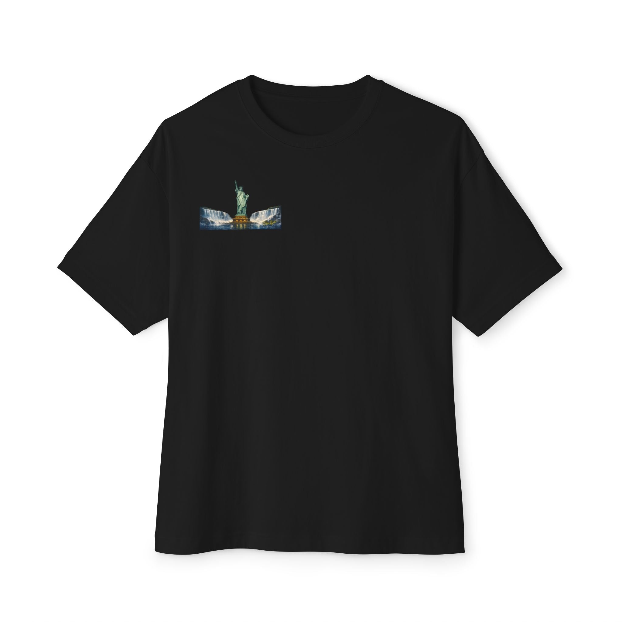Statue of Liberty Eagle Back Print T-Shirt | Patriotic Liberty Artwork