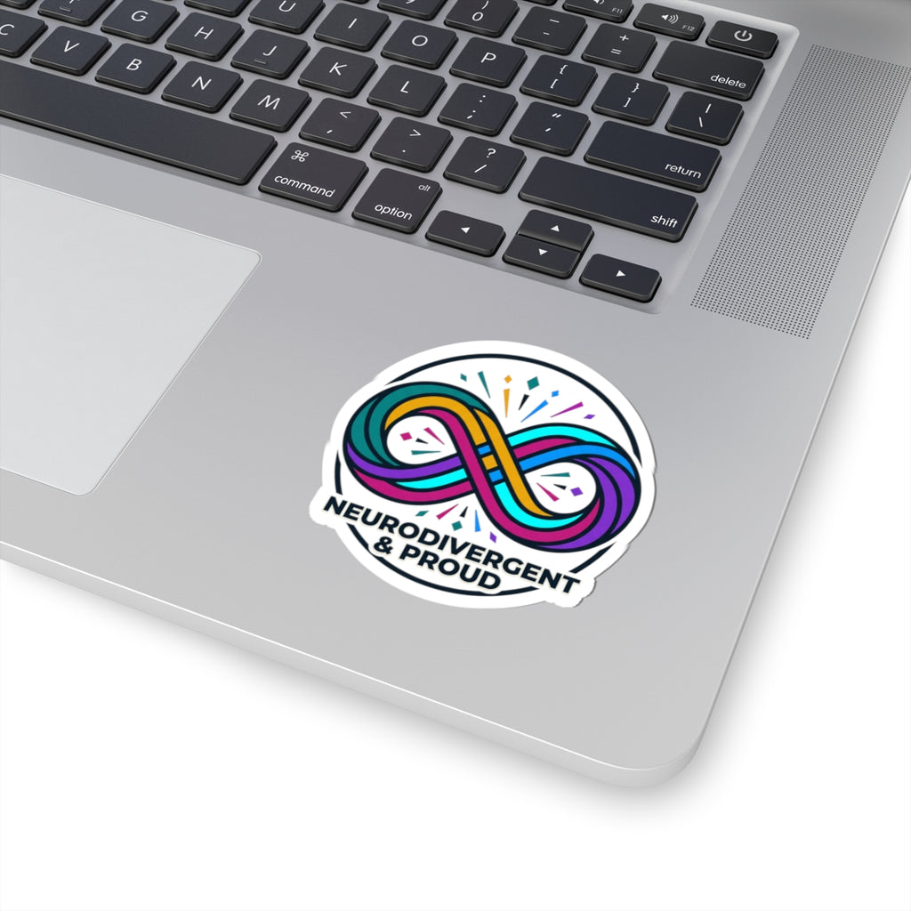 Neurodivergent & Proud Kiss-Cut Stickers | Autistic Pride, Sensory-Friendly