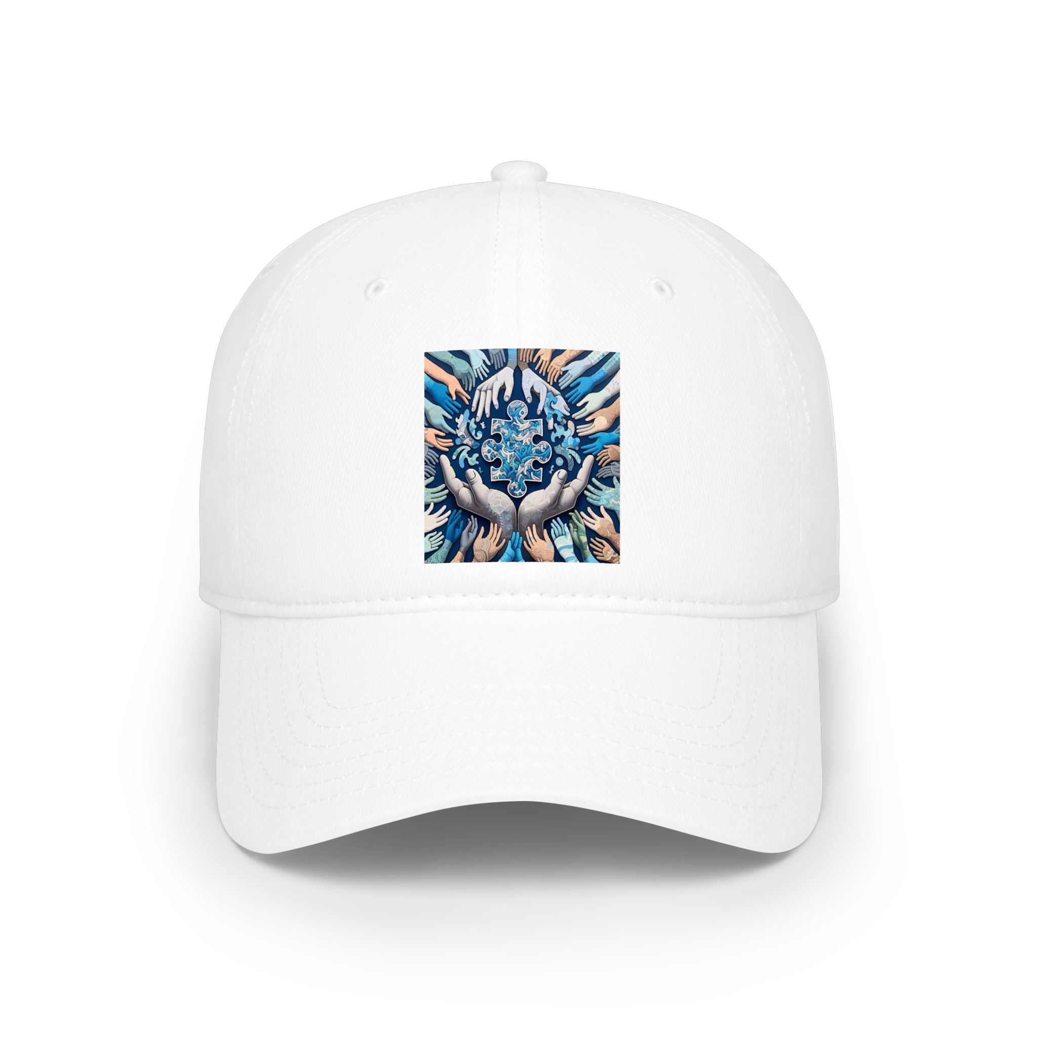 Helping Hands Mandala Baseball Cap — Community & Kindness Embroidered Hat