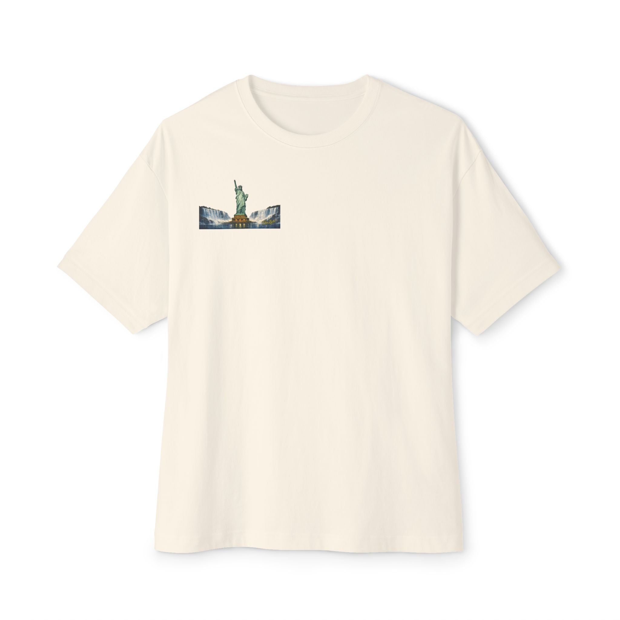 Statue of Liberty Eagle Back Print T-Shirt | Patriotic Liberty Artwork