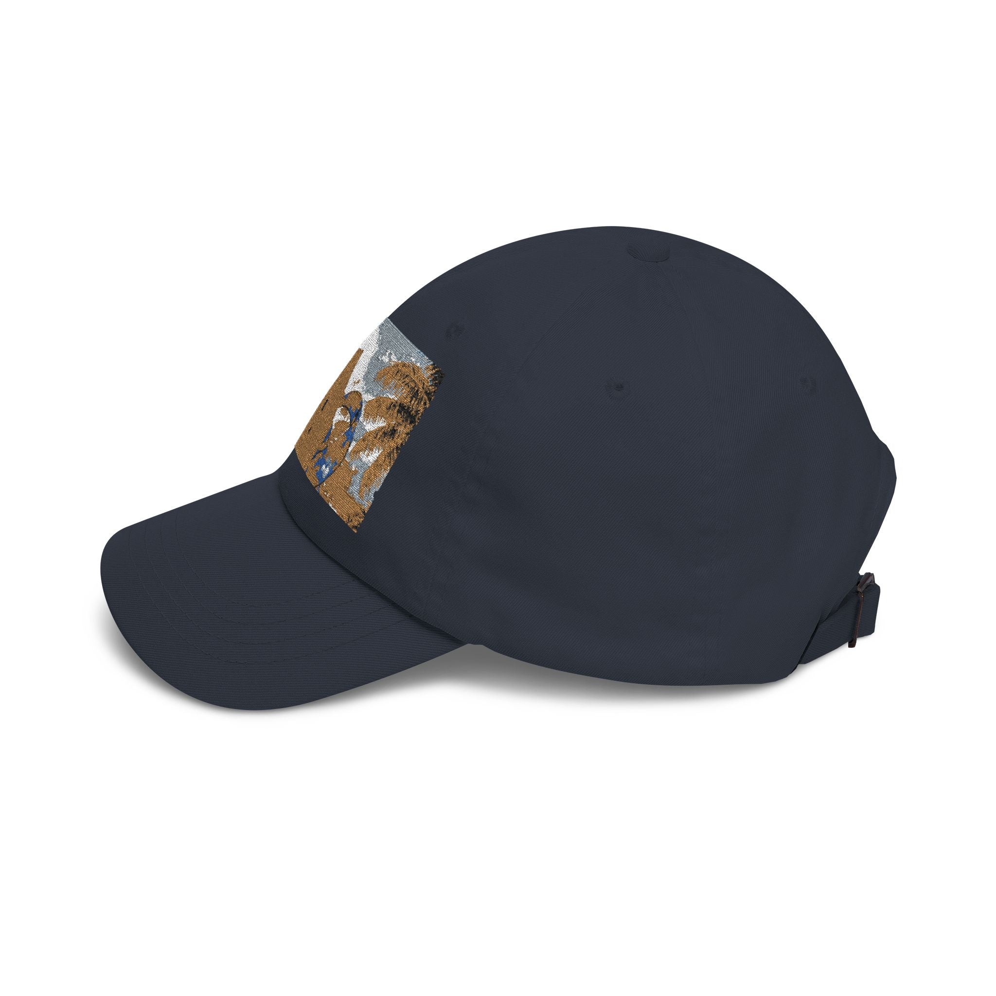 Puerto Rican Flag Surf Shack Dad Cap | Retro Beach Illustration Dad Cap