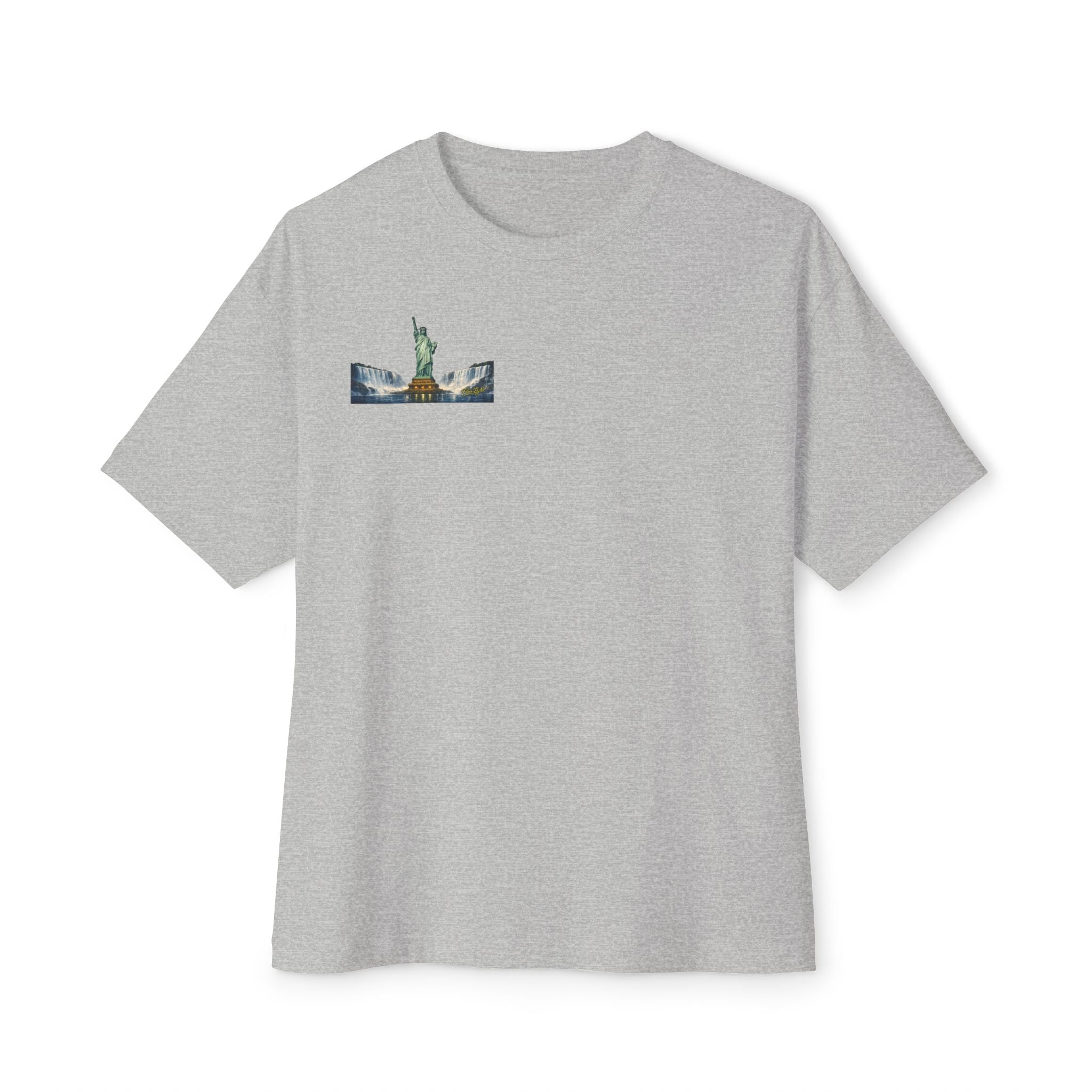Statue of Liberty Eagle Back Print T-Shirt | Patriotic Liberty Artwork