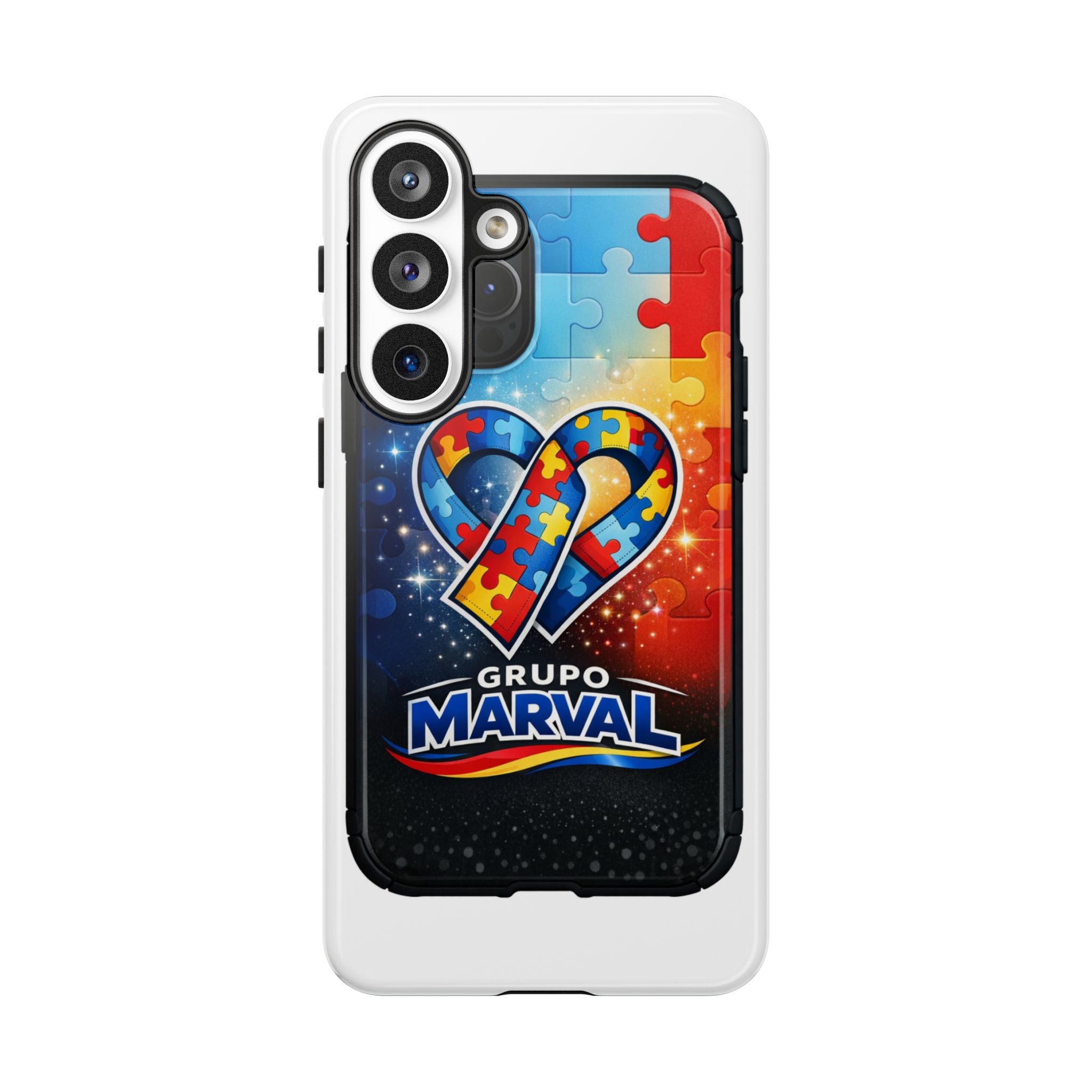 Tough Cases — Colorful Puzzle Heart Tough Phone Case (Grupo Marval)