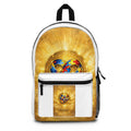 Autism Awareness Heart Backpack – Golden Puzzle Piece Design