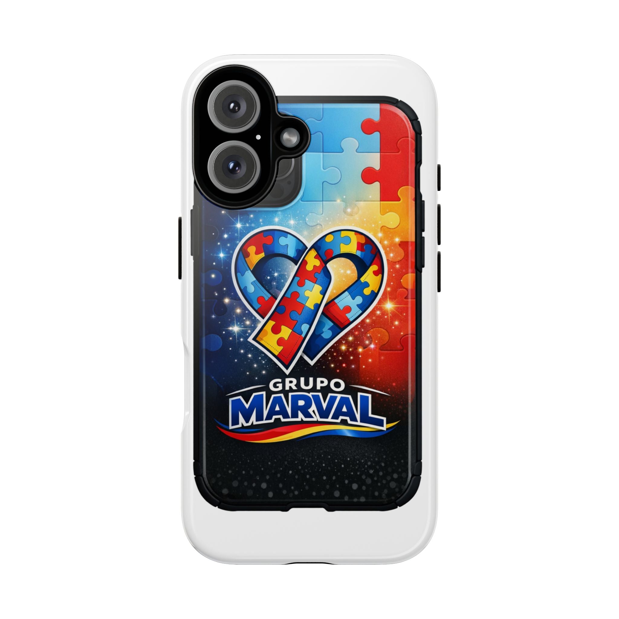 Tough Cases — Colorful Puzzle Heart Tough Phone Case (Grupo Marval)