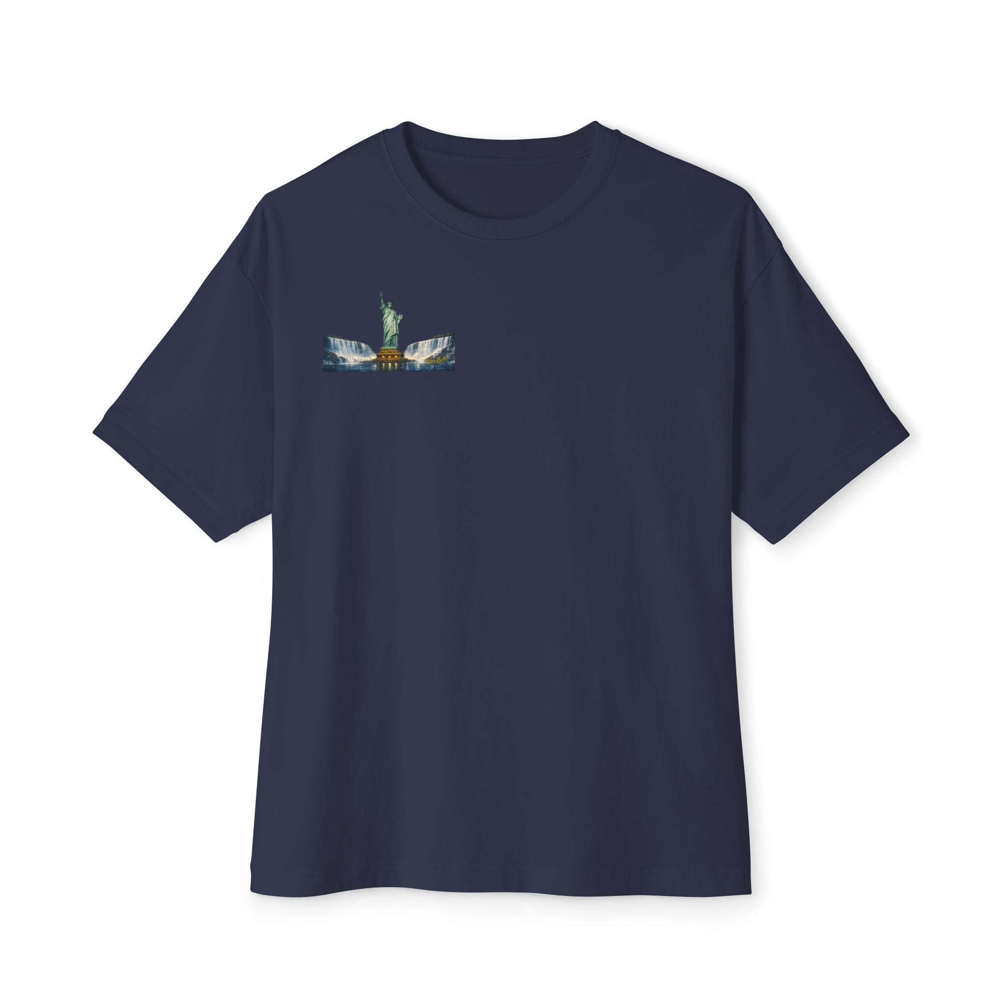 Statue of Liberty Eagle Back Print T-Shirt | Patriotic Liberty Artwork