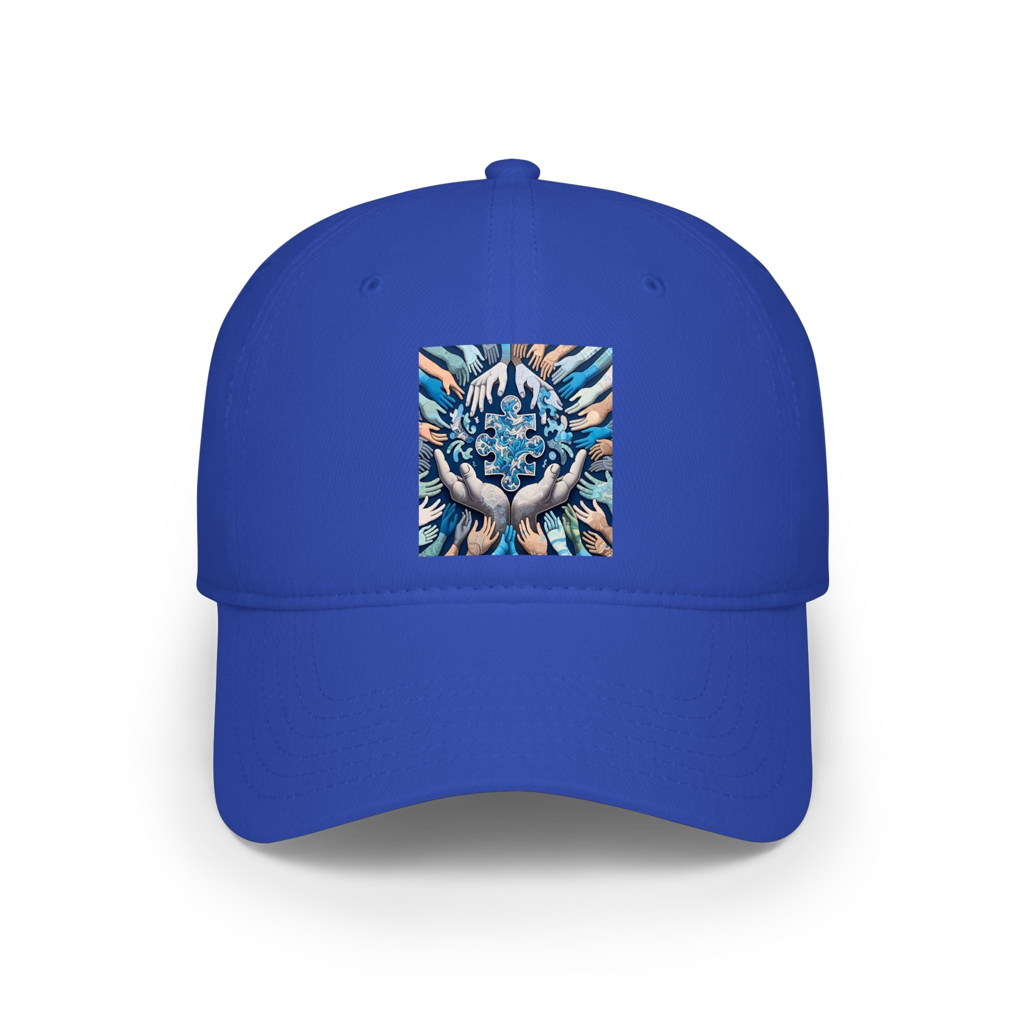 Helping Hands Mandala Baseball Cap — Community & Kindness Embroidered Hat