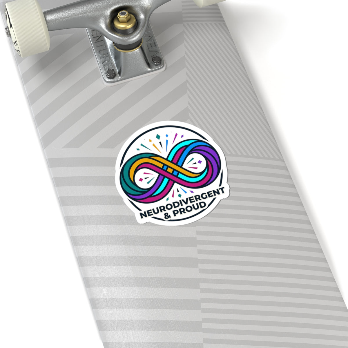 Neurodivergent & Proud Kiss-Cut Stickers | Autistic Pride, Sensory-Friendly