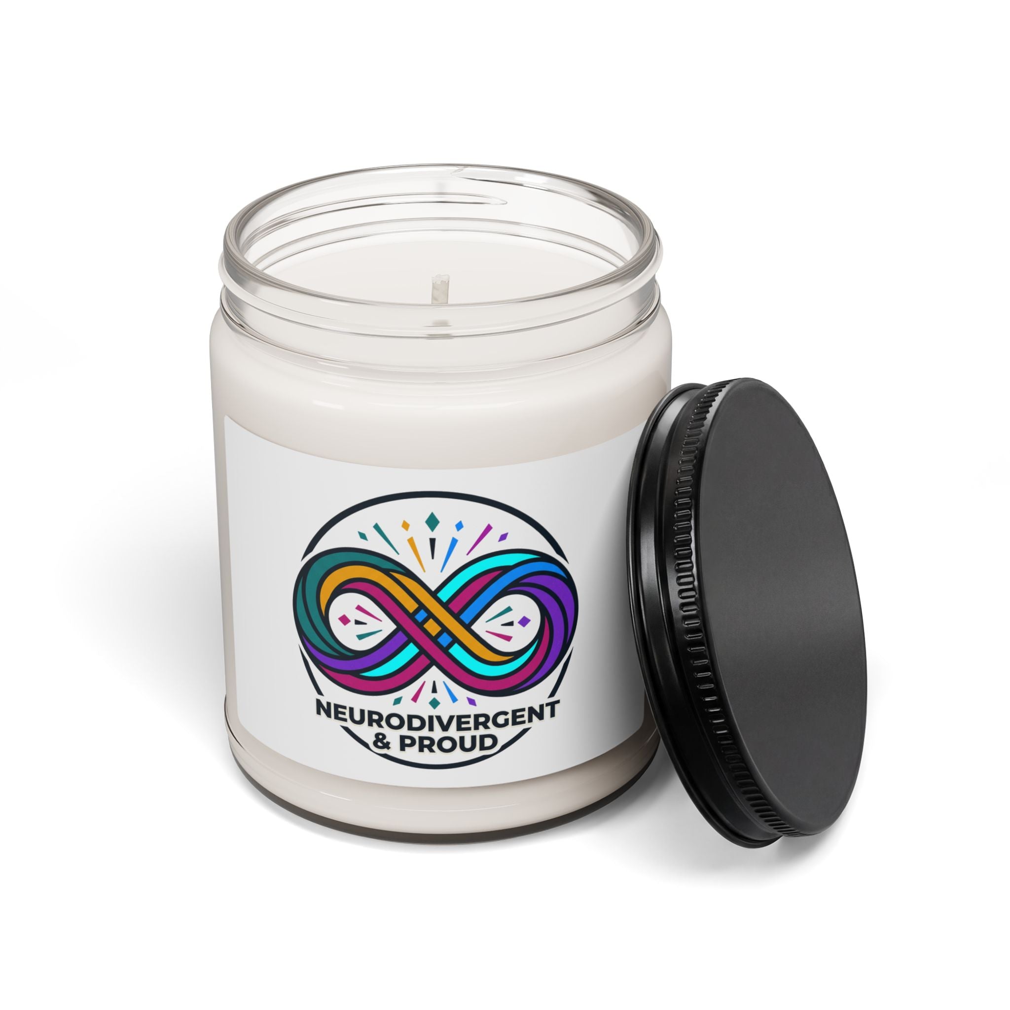Neurodivergent & Proud Candle, Soy Scented 9oz | Autistic Pride, Sensory-Friendly