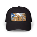Puerto Rican Flag Surf Shack Dad Cap | Retro Beach Illustration Dad Cap