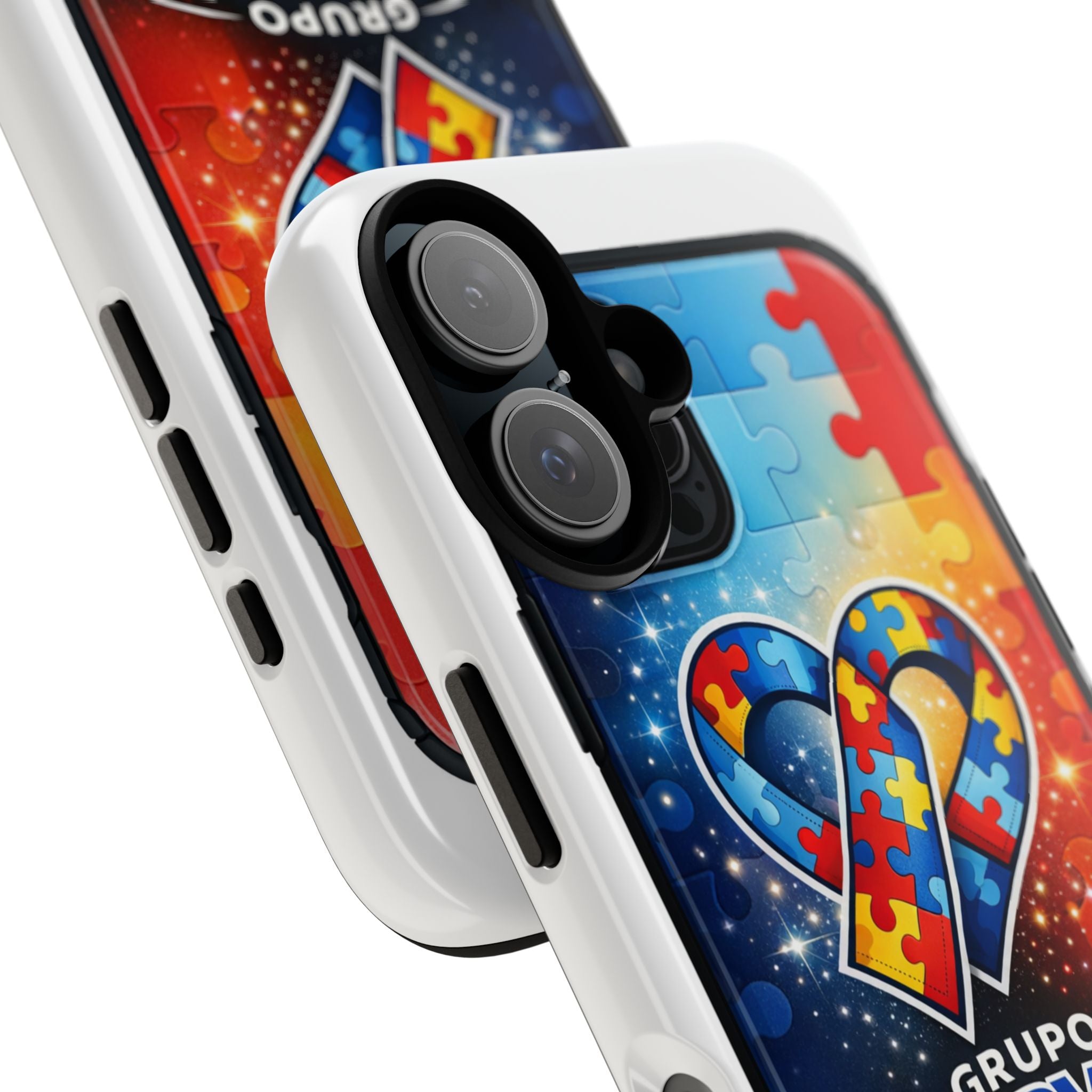 Tough Cases — Colorful Puzzle Heart Tough Phone Case (Grupo Marval)