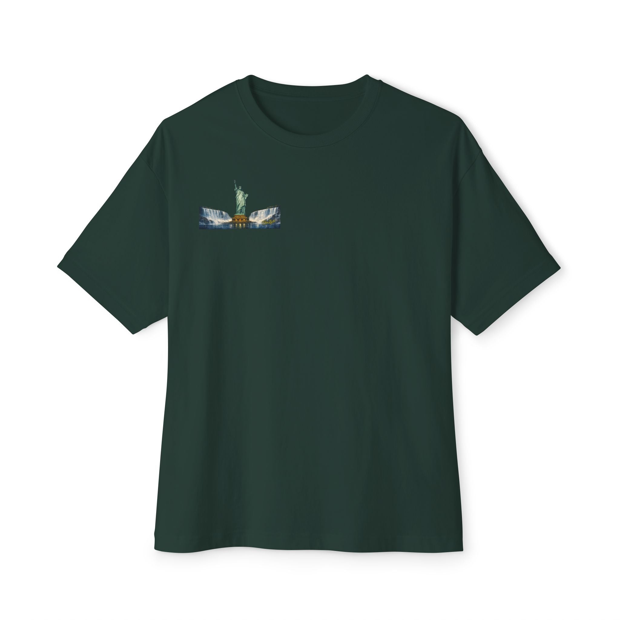 Statue of Liberty Eagle Back Print T-Shirt | Patriotic Liberty Artwork