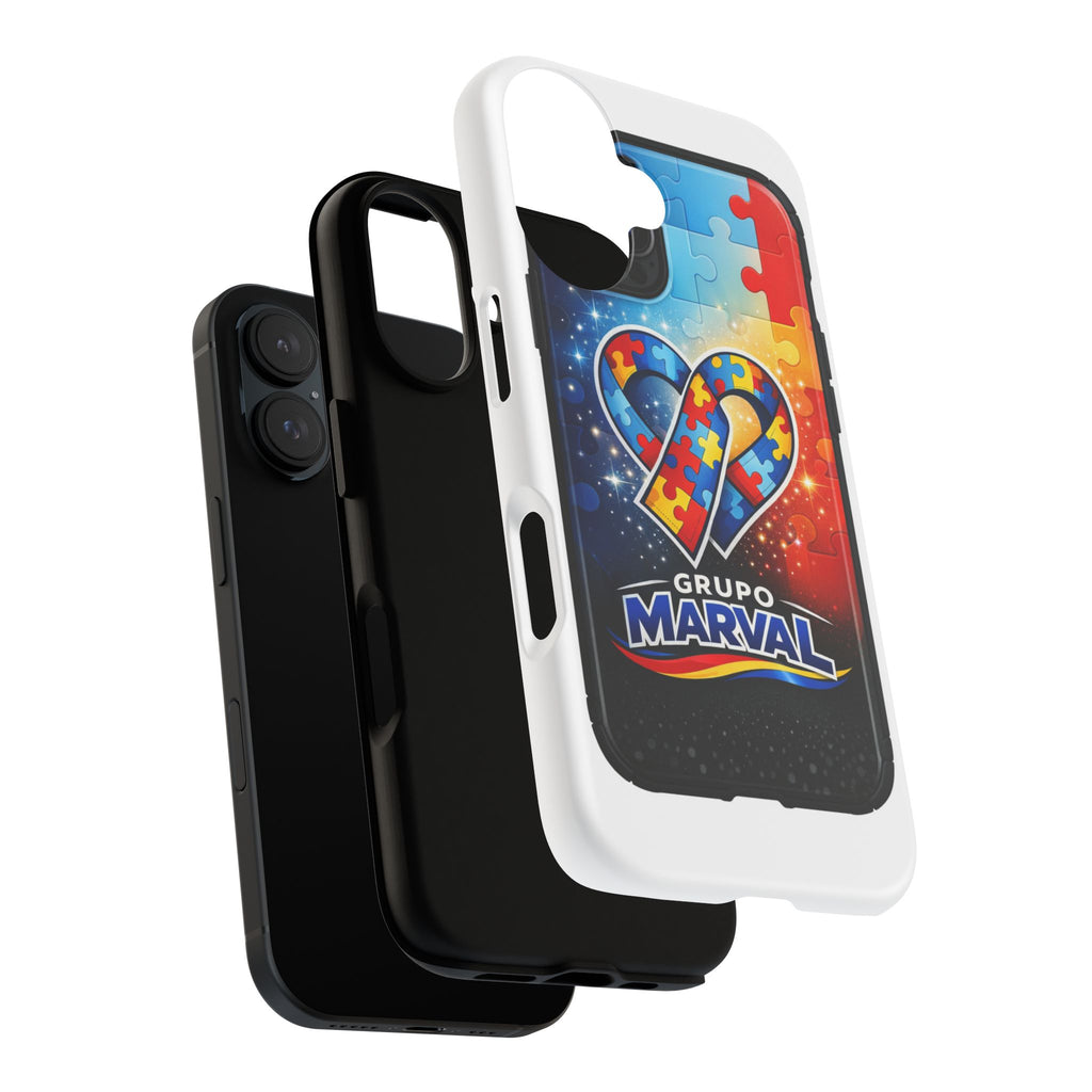 Tough Cases — Colorful Puzzle Heart Tough Phone Case (Grupo Marval)