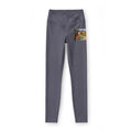 Tropical Parrot Pocket Leggings | Gray High-Waist Yoga Pants