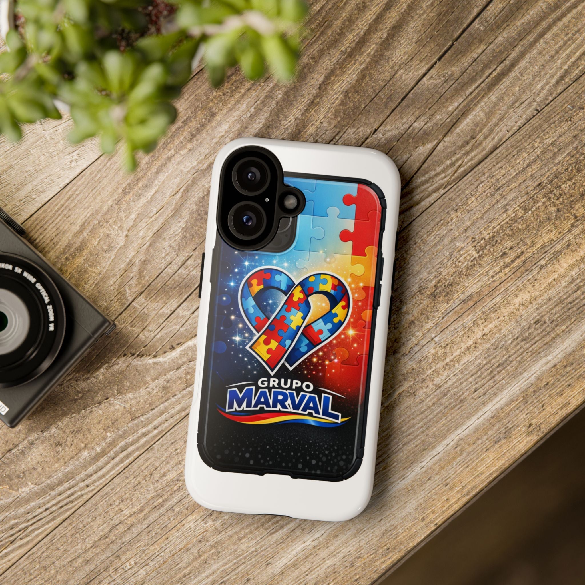 Tough Cases — Colorful Puzzle Heart Tough Phone Case (Grupo Marval)