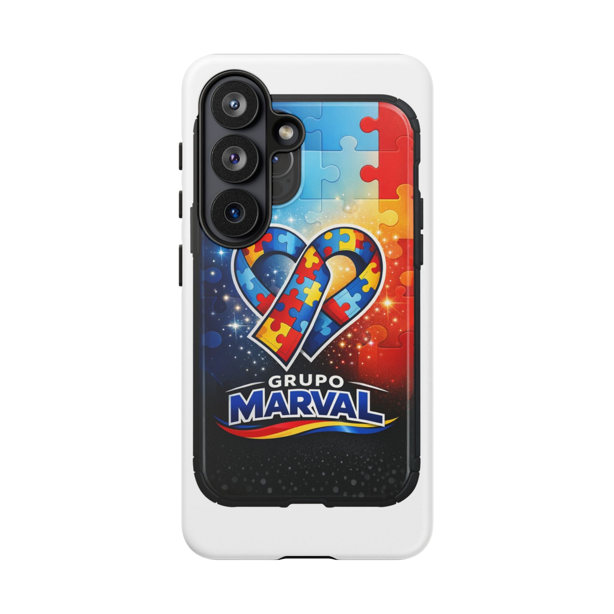 Tough Cases — Colorful Puzzle Heart Tough Phone Case (Grupo Marval)