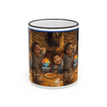 Autism Puzzle Heart Illustration Mug | Accent Rim & Handle