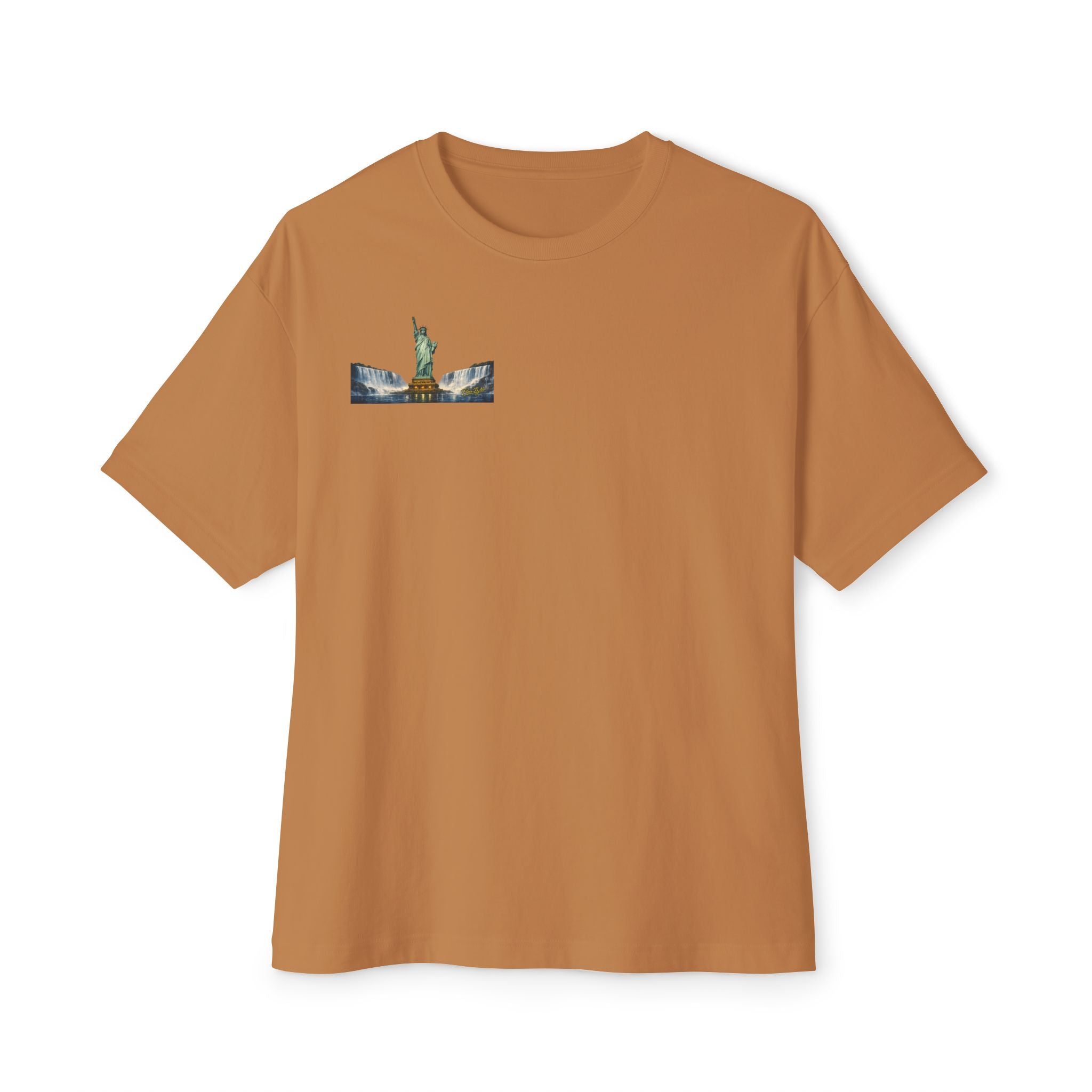 Statue of Liberty Eagle Back Print T-Shirt | Patriotic Liberty Artwork