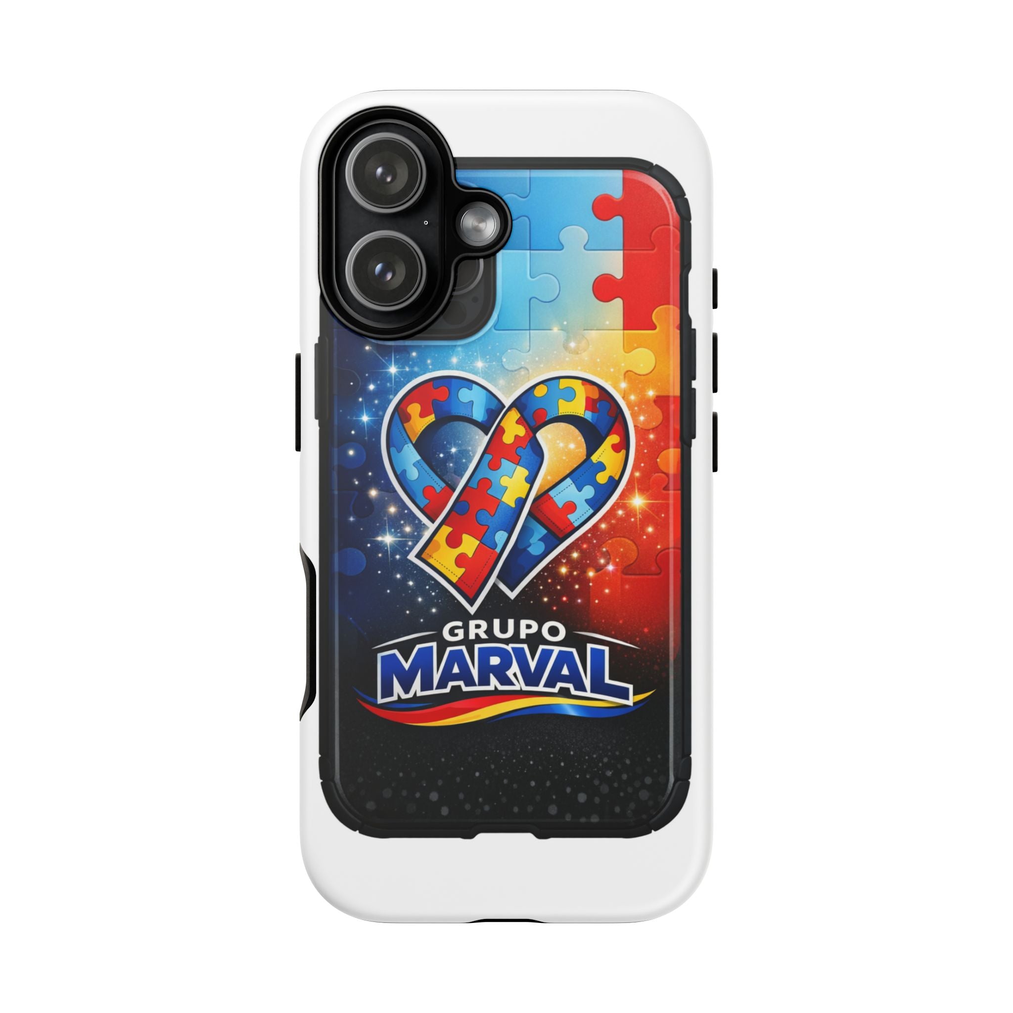 Tough Cases — Colorful Puzzle Heart Tough Phone Case (Grupo Marval)
