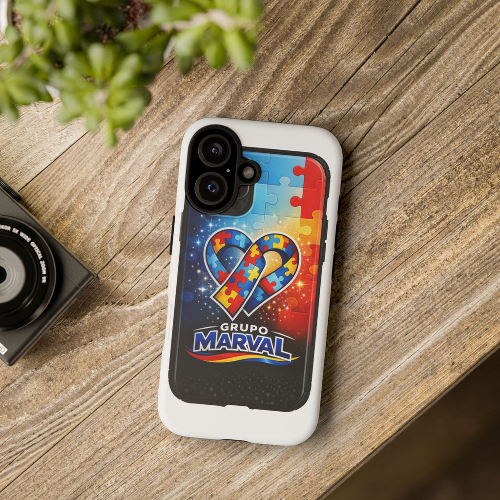 Tough Cases — Colorful Puzzle Heart Tough Phone Case (Grupo Marval)