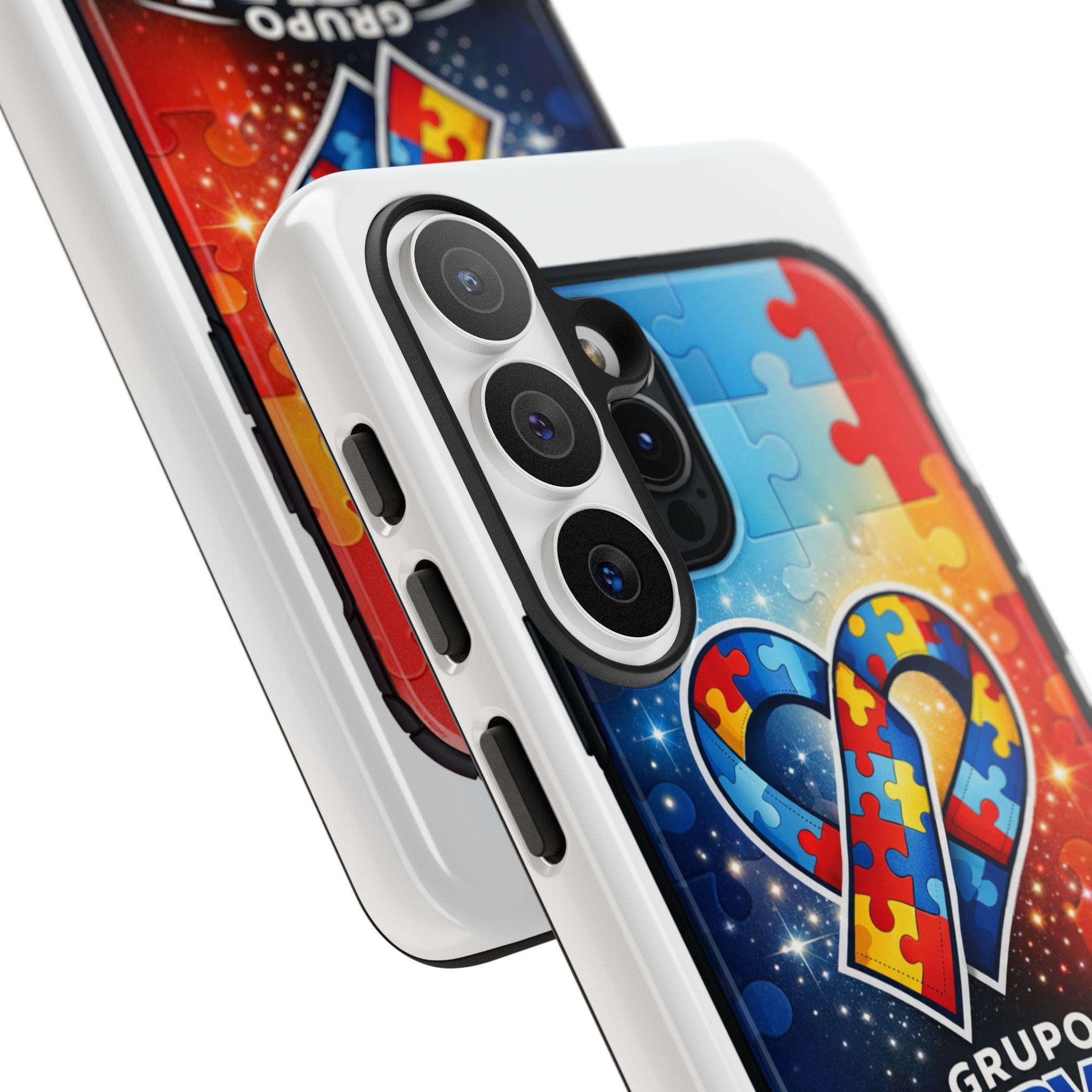 Tough Cases — Colorful Puzzle Heart Tough Phone Case (Grupo Marval)