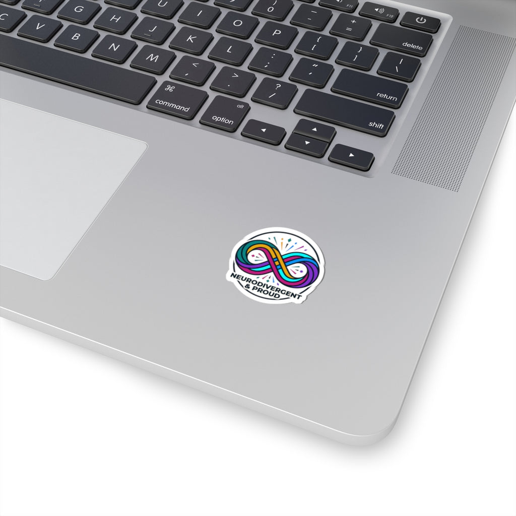 Neurodivergent & Proud Kiss-Cut Stickers | Autistic Pride, Sensory-Friendly